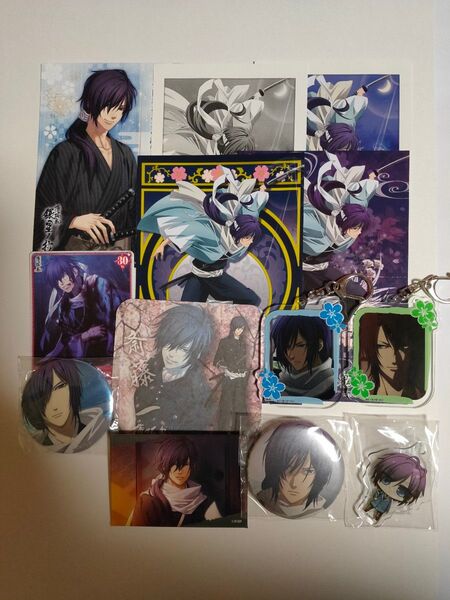 〈非売品など〉薄桜鬼 斎藤一・沖田総司 メッセージカード・缶バッジ他 まとめ売り