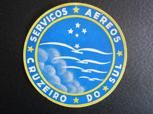 クルゼイロ航空■CRUZEIRO■ブラジル■Servios Areos Cruzeiro■ラゲッジラベル