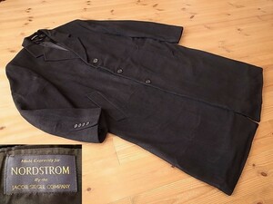 NORDSTROM by the JACOB SIEGEL COMPANY ノードストローム 黒 カシミヤ調 チェスター オーバー コート アメリカ古着 ２XL～３XL相当