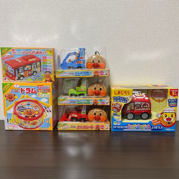 アンパンマン おもちゃまとめ売り ドラム ミニリモコン プログラミングカー 知育玩具