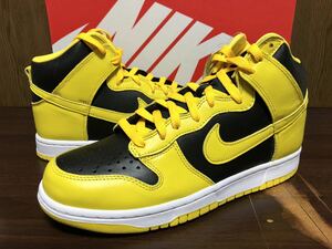 20年製 NIKE DUNK HI SP SWOOSH IOWA ナイキ ダンク アイオワ 大学 NCAA【CZ8149-002】MAIZE LEATHER レザー 黄×黒 US10