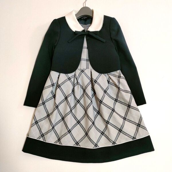 【美品】イーストボーイ フォーマルスーツ セットアップ 女の子 ワンピース ボレロ 卒園式 入学式 結婚式 発表会 130