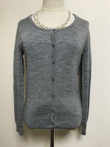  beautiful goods * Michel Klein * wool . knitted ensemble * gray M*7560