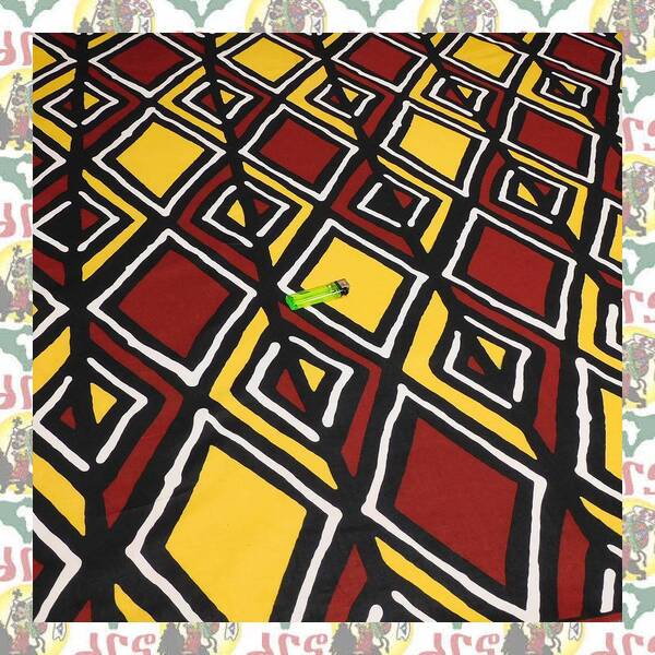 【SALE/180cm x 110cm/2ヤード】アフリカンプリント生地 barg-c33 アフリカ布 アフリカ生地 ゴールドプリント アンカラ キテンゲ パーニュ