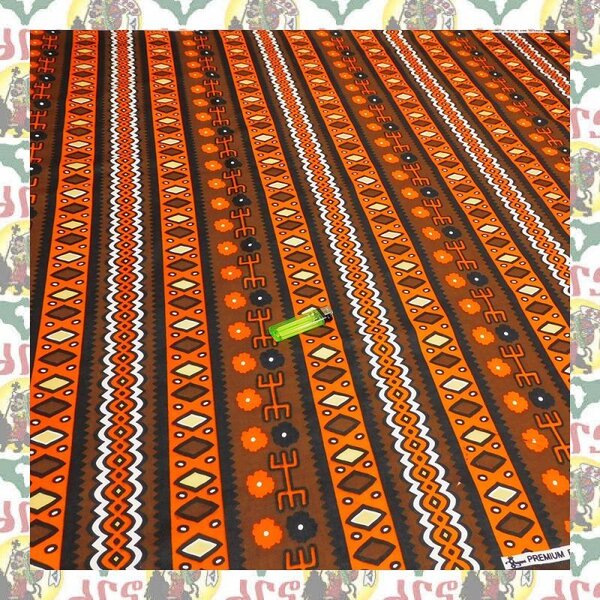 【SALE/180cm x 110cm/2ヤード】アフリカンプリント生地 barg-c21 アフリカ布 アフリカ生地 ゴールドプリント アンカラ キテンゲ パーニュ