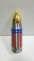 AMMO BOTTLE アモボトル　弾丸型ステンレスボトル　アメリカ国旗柄　新品_画像1