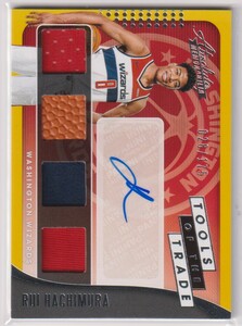 NBA RUI HACHIMURA AUTO 2019-20 PANINI ABSOLUTE MEMORABILIA BASKETBALL Four TOOLS OF THE TRADE AUTOGRAPH /175 八村 塁 直筆 サイン