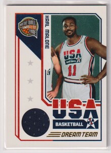 NBA KARL MALONE 2009-10 PANINI BASKETBALL HALL-OF-FAME USA DREAM TEAM Jersey カール・マローン ジャージカード