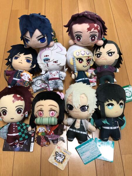 鬼滅の刃 ともぬい 寝そべり ラスカルコラボ ぬいぐるみ 10点セット まとめ売り