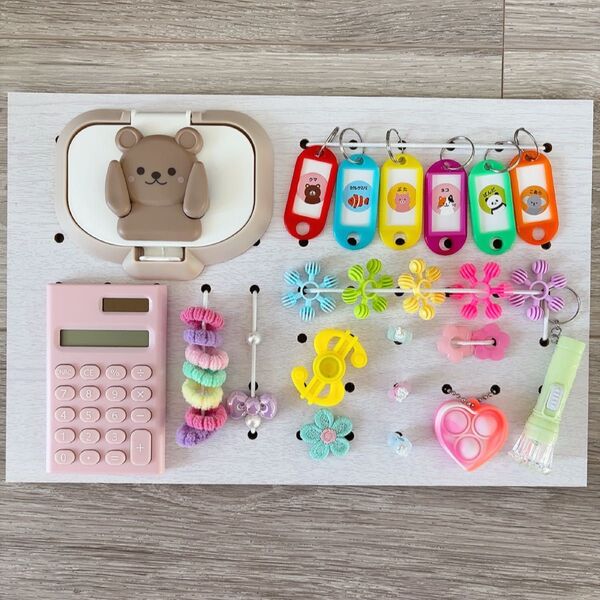 ハンドメイド ビジーボード 赤ちゃん おもちゃ 知育玩具 女の子