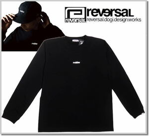 リバーサル reversal SMALL LOGO LONG SLEEVE rv20ss102-BLACK-XL ロンT 長袖Tシャツ カットソー