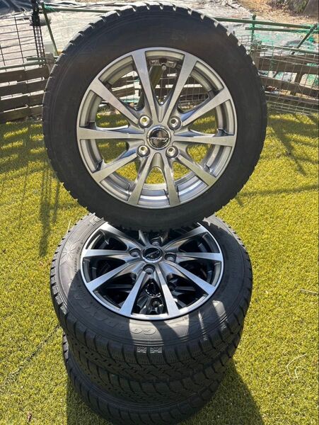 スタッドレスタイヤ ホイール 4本セット 14インチ グッドイヤーアイスナビ6 155/65/R14