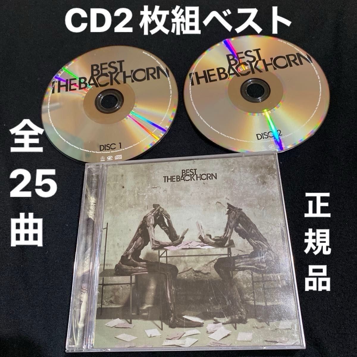 THE BACK HORN 『BEST OF THE BACK HORN』ベスト盤CD 2枚組 全25曲 正規品 バック・ホーン