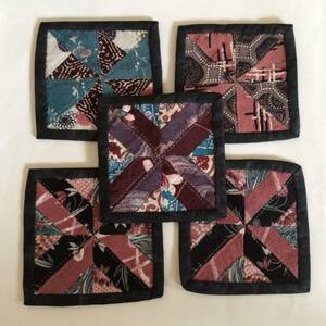  hand made patchwork Coaster peace pattern 5 sheets set 