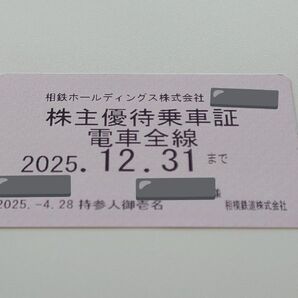 相鉄ホールディングス 株主優待乗車証 電車全線 2025.12.31まで