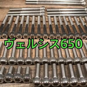 ステンレス製 ヴェルシス650 LE650A JKALE650C JKALE650E 左右エンジンカバーボルト 合計32本 