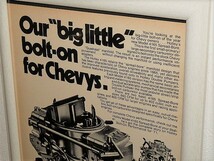 1971年 USA '70s 洋書雑誌広告 額装品 Holley 4165 carburetor ホーリー キャブレター Chevrolet Chevy ( A4サイズ ）_画像2