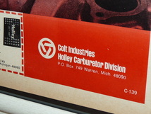 1971年 USA '70s 洋書雑誌広告 額装品 Holley 4165 carburetor ホーリー キャブレター Chevrolet Chevy ( A4サイズ ）_画像5
