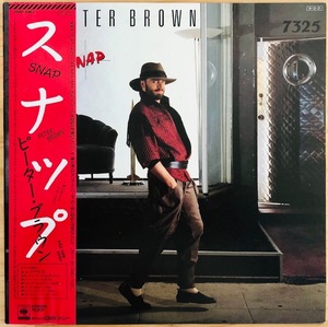 LP■SOUL/DISCO/PETER BROWN/SNAP/CBS/SONY 28AP 2963/国内84年ORIG 見本盤プロモ/PROMO OBI 極美/ディスコ CLASSIC名曲収/MADONNA HIT作曲