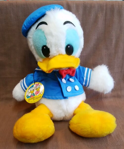 レトロ 当時物 TDL 東京ディズニーランド ドナルドダック ぬいぐるみ サイズ約35cm×約25cm×約30cm