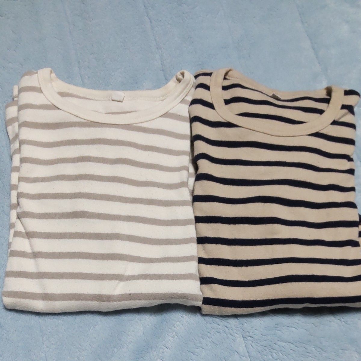 無印良品 ボーダー 長袖Tシャツ 2枚セット ロンT