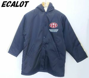 ★E CALOT*サイズ140*ベンチコート*中ボア*コート*キッズ*防寒着*スポーツ*アウトドア*ネイビー　＃2829