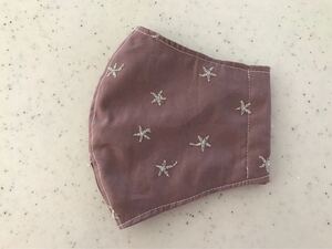 立体インナー スター 刺繍 チャコールグレー(ややピンク色々)