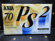 カセットテープ AXIA PS2 70 HIGH POSITION TYPEII ハイポジ 70分 ダブルコーティング　スリムケース_画像1