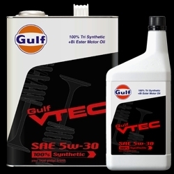 送料無料！　Gulf　VTEC　 ガルフ　ヴィテック　 5W-30　100％合成油　100% Synthetic　20L缶　 エンジンオイル