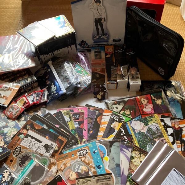 呪術廻戦 まとめ売り グッズ 一番くじ クリアファイル 缶バッジ アクリルスタンド