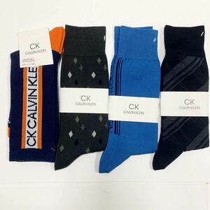 9 新品 カルバンクライン CK ソックス 靴下 4足 セット 紳士 男性用 メンズ 25-27