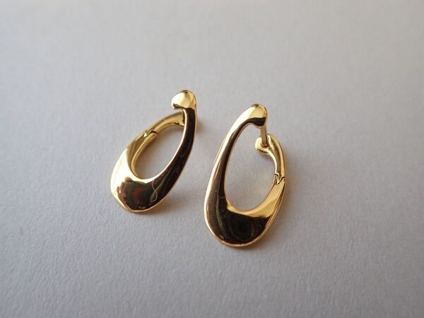 フープピアス シルバー silver 925 フープ シンプル ゴールド K18 ヴィンテージ アンティーク ピアス