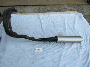 ZZ-R1100 Kawasaki original muffler left | exhaust pipe warehouse inside .. long time period storage parts *.