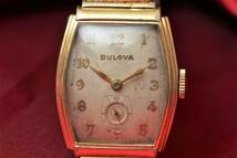 ☆BULOVA スモセコ アートデコ 手巻き 時計 腕時計 ヴィンテージ 動作品 スイス製 スモセコ_画像1