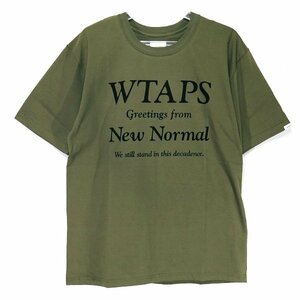 WTAPS ダブルタップス 20SS NEW NORMAL TEE 201PCDT-ST17S ニューノーマル Tシャツ オリーブドラブ