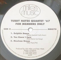 試聴●Tubby Hayes Quartet●キラーハードバップジャズ『Dear John B』ファンキー・ジャズ『Finky Minky』他最高の一枚_画像4