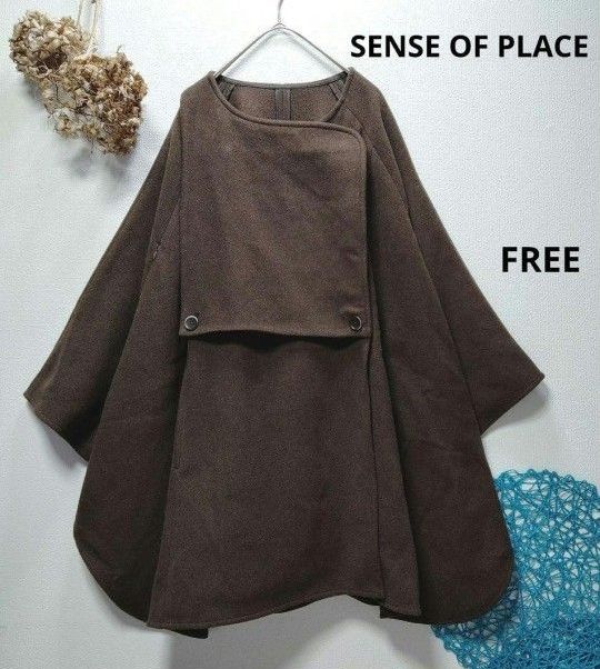 SENSE OF PLACE by URBAN RESEARCH センスオブプレイスバイアーバンリサーチ　ポンチョケープコート