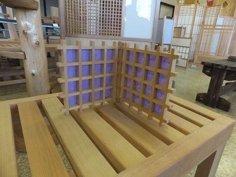 شاشة صغيرة قابلة للطي 21218 (من إنتاج جمعية Ogawa Wood Fittings الصناعية التعاونية), العناصر اليدوية, الداخلية, بضائع متنوعة, زخرفة, هدف