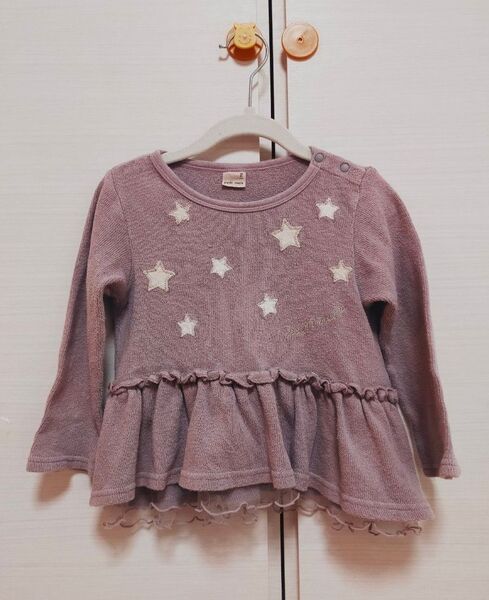 【キッズ】petit main(プティマイン)|チュニック|長袖|90cm|