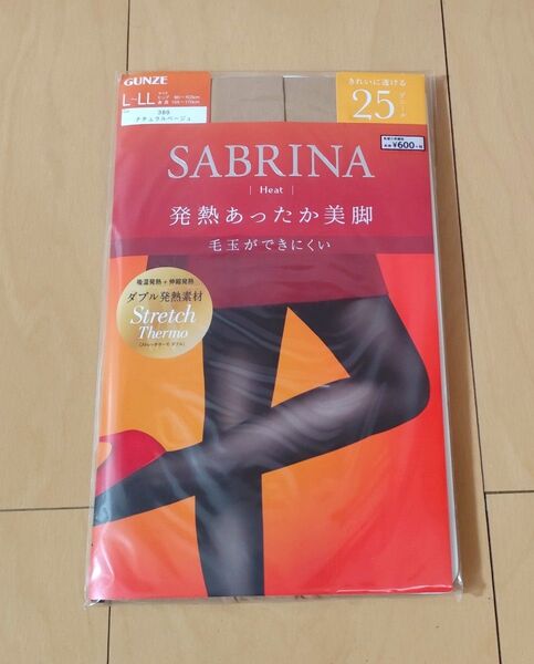 レディース ストッキング SABRINA GUNZE L-LLサイズ サブリナ グンゼ 25デニール あったか 発熱素材