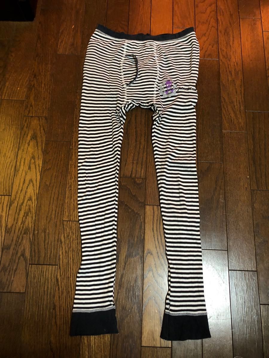 ニッセン　160 ボーダー柄 レギンス スパッツ タイツ インナーウェア