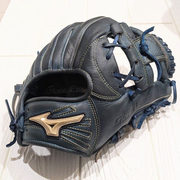 ミズノ MIZUNO グローバルエリート グローブ オールラウンド 少年軟式用 型付け済み 野球
