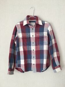 [ prompt decision ] the first period S size General Research check flannel shirt 