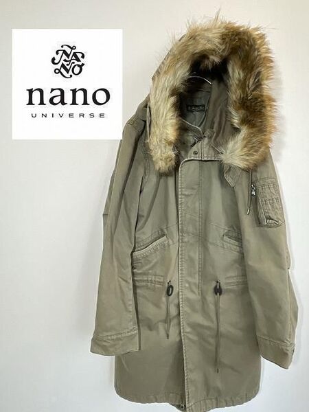 ナノユニバース モッズコート カーキ サイズM 0231