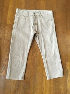 ★☆★【H＆M/エイリアンアンドエム】半端丈ジーンズ＜SLIM LOWWAIST＞33/32USED★☆★