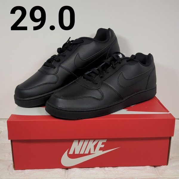 29.0 ナイキ エバノン ロー EBERNON LOW ブラック 黒 NIKE スニーカー シューズ