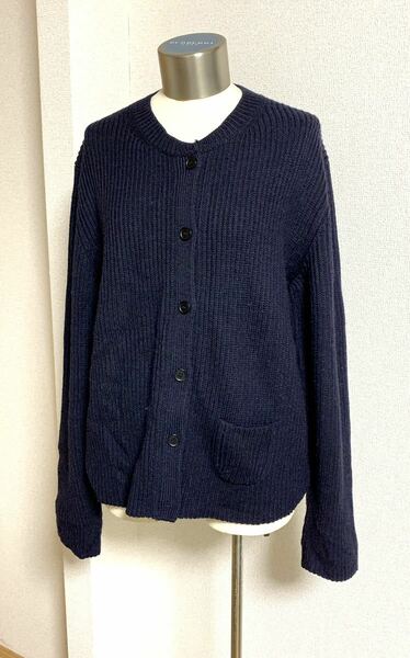 JILSANDER NAVY ジルサンダー カーディガン ネイビー　M