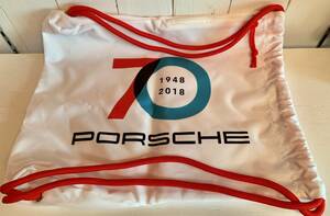 ★レア【未使用】ポルシェ PORSCHE★ナップサック リュック バッグ 70周年記念★ノベルティ★非売品