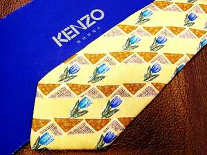 ♪№ｒ2743◆美品◆ケンゾー【KENZO】【花(チューリップ)】ネクタイ