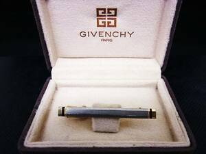 *N2102*#USED staple product # Givenchy [ silver * Gold ]# necktie pin!